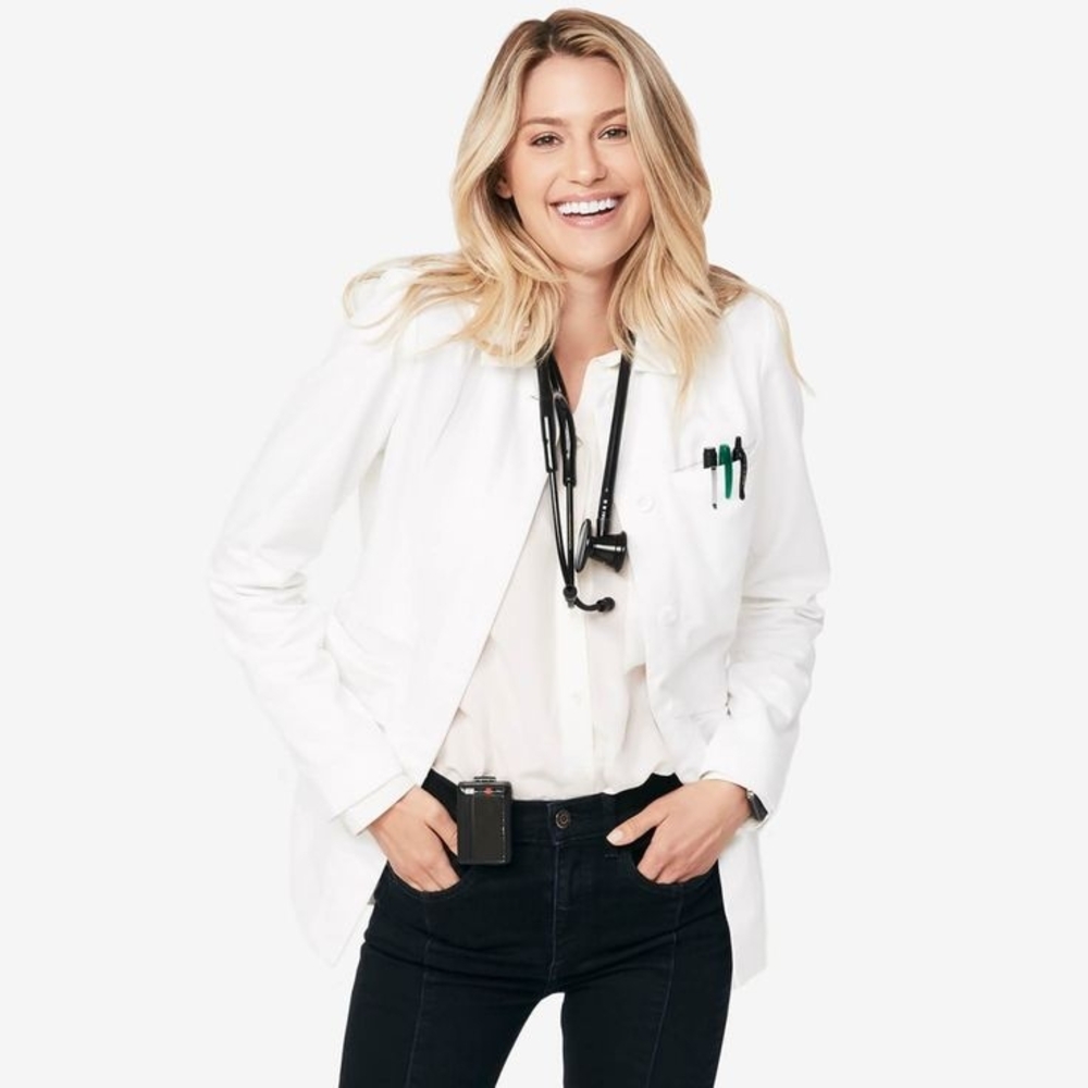 Figs White Tailored Blazer Jacket
